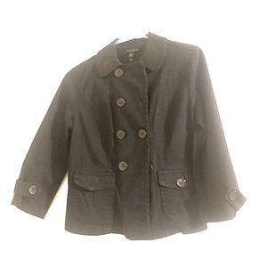 Short/Crop button jacket - Black, Size M